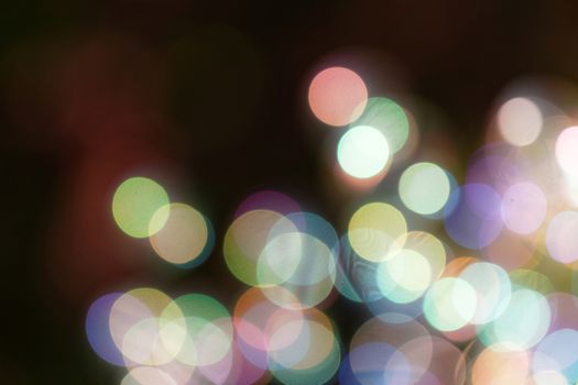 Colorful abstract blurred background with bokeh lights 