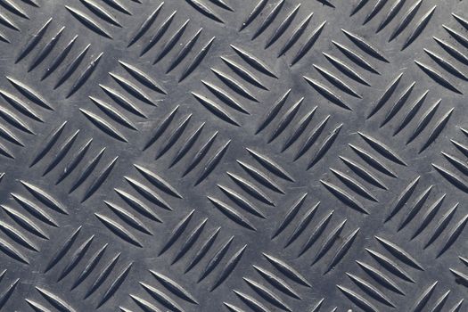 Photo of aluminium dark list with rhombus shapes