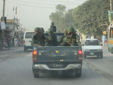 PAKISTAN, Peshawar: Armed militants attacked the Pakistan Air Force base at Badaber on September 18, 2015 leaving at least 17 dead. 	Many of those killed were security forces observing morning prayers in the air base's mosque. Local reports say all of the attackers, who were dressed in police uniforms, were killed by the rapid response team. The Pakistan Taliban claimed responsibility for the attack. 