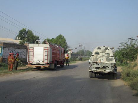 PAKISTAN, Peshawar: Armed militants attacked the Pakistan Air Force base at Badaber on September 18, 2015 leaving at least 17 dead. 	Many of those killed were security forces observing morning prayers in the air base's mosque. Local reports say all of the attackers, who were dressed in police uniforms, were killed by the rapid response team. The Pakistan Taliban claimed responsibility for the attack. 