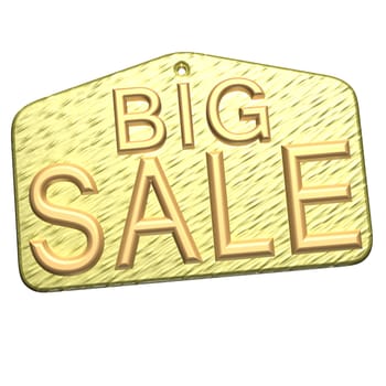 High Quality Big Sale product badge isolated on white.