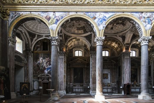 the convent and Church of Gerolamini complex in Naples, Italy