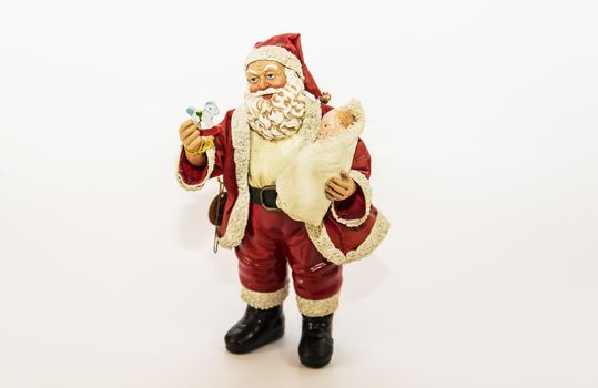 Santa Claus for Christmas with white background