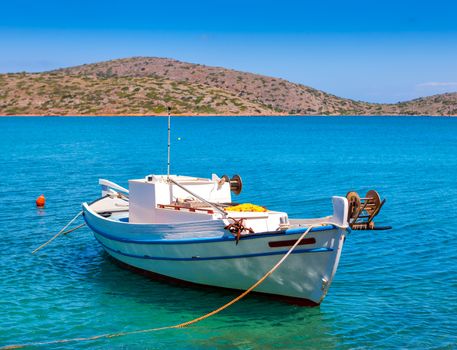 Fishing Boat off the coast of Crete, Mirabello Bay,
Greece

