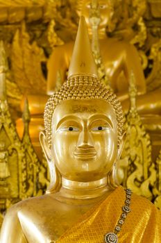 Golden Buddha, temple in Thailand.