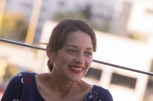 FRANCE, Courbevoie: French actress Marion Cotillard attends Atmosphere Festival in Courbevoie, near Paris, on September 19, 2015.