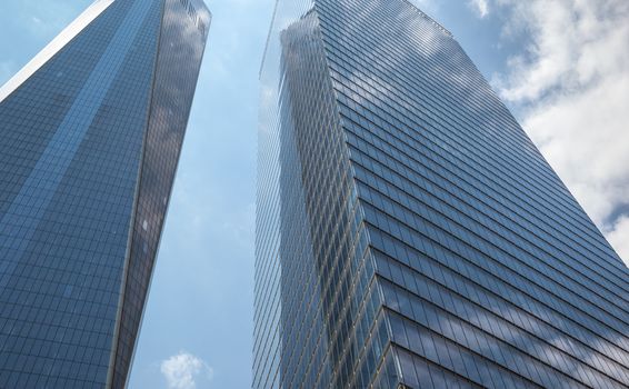New York, USA, World Trade Center. Manhattan modern architecture.