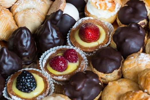 A nice view of typical italian pastries.