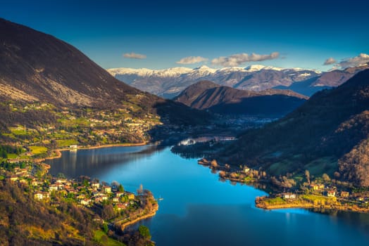 beautiful lake near Bergamo,