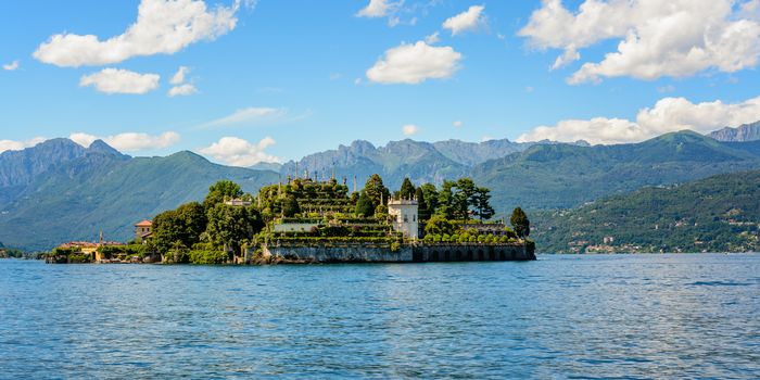 Isola Bella is located in the middle of Lake Maggiore you can get with liners or private just 5 minutes off the town of Stresa. 
The island owes its fame to the Borromeo family who built a magnificent palace with a beautiful garden.