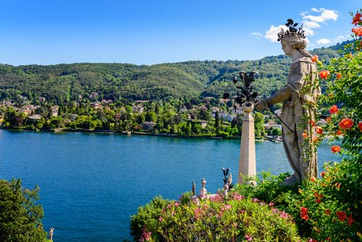 Isola Bella is located in the middle of Lake Maggiore you can get with liners or private just 5 minutes off the town of Stresa. 
The island owes its fame to the Borromeo family who built a magnificent palace with a beautiful garden.