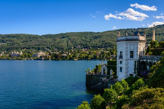 Isola Bella is located in the middle of Lake Maggiore you can get with liners or private just 5 minutes off the town of Stresa. 
The island owes its fame to the Borromeo family who built a magnificent palace with a beautiful garden.