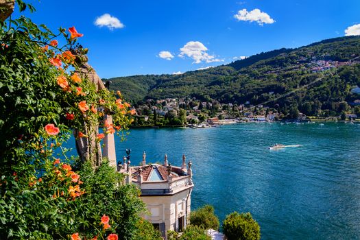 Isola Bella is located in the middle of Lake Maggiore you can get with liners or private just 5 minutes off the town of Stresa. 
The island owes its fame to the Borromeo family who built a magnificent palace with a beautiful garden.