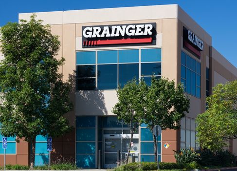 BURBANK, CA/USA - SEPTEMBER 19, 2015: Grainger warehouse facility. W. W. Grainger, Inc. is a Fortune 500 industrial supply company.