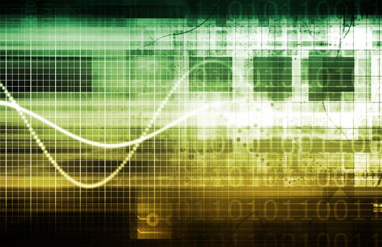 New Technology Concept and Information Multimedia Art
