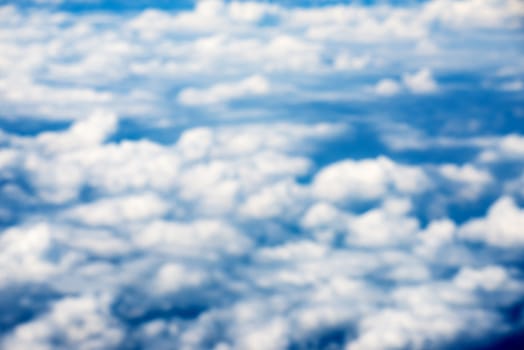 blur Cloudscape. Blue sky and white cloud. Sunny day. Cumulus cloud .