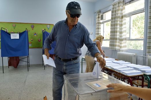 GREECE, Athens: Approximately 10 million voters are called upon to vote in the snap general election to elect a new parliament on September 20, 2015, only eight months after the last general election in Greece  Greek voters head to the polls today in a tightly fought general election which is expected to be nail-bitingly close. 	