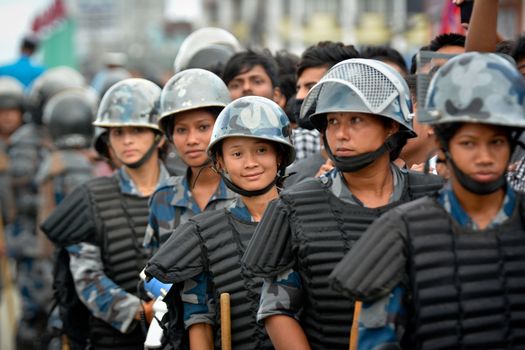 NEPAL, Kathmandu: After years of debate, Nepal adopted a new constitution on September 20, 2015, prompting scores of residents to celebrate near the constituent assembly building in Kathmandu. Out of the 598 members of the Constituent Assembly, 507 voted for the new constitution, 25 voted against, and 66 abstained in a vote on September 16, 2015. The event was marked with protests organized by parties of the Tharu and Madhesi ethnic communities, which according to Newzulu contributor Anish Gujarel led to violence in Southern Nepal.