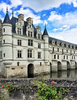 Chateau de Chenonceau, a majestic castle in the Loire Valley, France.