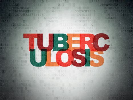 Healthcare concept: Painted multicolor text Tuberculosis on Digital Paper background