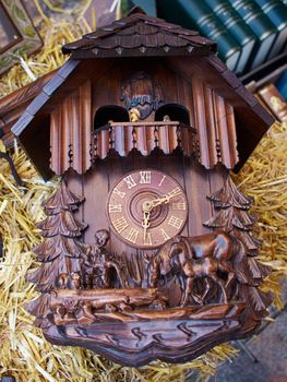 Famous Cuckoo Clock From The Black Forest  Germany for sale in a market