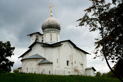 Ancient Peter and Paul orthodox church in Pskov, Russia