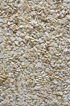 close-up on white oats surfase