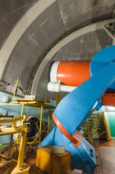 Large optical telescope in working position crimea