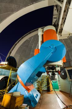 Large optical telescope in working position crimea