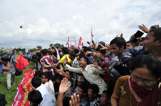 NEPAL, Kathmandu: Celebrations continued in Kathmandu, Nepal on September 21, 2015, one day after the government unveiled the country's first democratic constitution in a historic step. Out of the 598 members of the Constituent Assembly, 507 voted for the new constitution, 25 voted against, and 66 abstained in a vote on September 16, 2015. The event was marked with fireworks and festivities, but also with protests organized by parties of the Tharu and Madhesi ethnic communities.Photos taken by Newzulu contributor Narayan Maharjan show the Nepalese people donning traditional garb and celebrating with folk music and dancing.