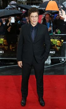 UNITED KINGDOM, London: Benicio Del Toro attends the UK premiere of Sicario at Leicester Square, London on September 21, 2015. 