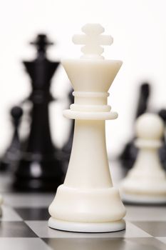 Chess on a studio background