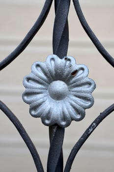 Picture of a metal door decoration. house decoration