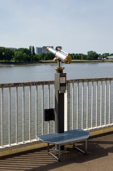 Coin Operated Binocular looking out to the Landscape