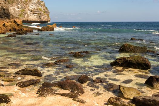 coastline at Nusa Penida island, Tembeling Nusa Penida, Bali Indonesia