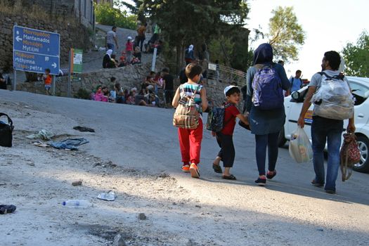 GREECE, Lesbos: Scenes of arrival in Lesbos, marking the beginning of a long and difficult journey through Europe for thousands of refugees, taken 4th-10th September, 2015. 