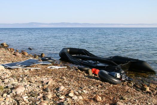 GREECE, Lesbos: Scenes of arrival in Lesbos, marking the beginning of a long and difficult journey through Europe for thousands of refugees, taken 4th-10th September, 2015. 