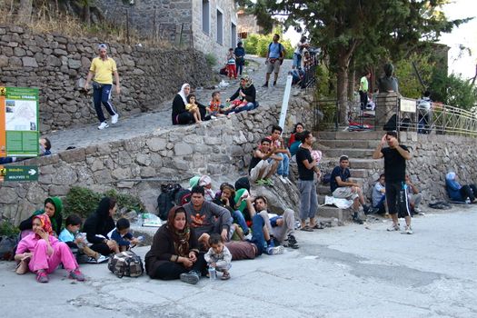 GREECE, Lesbos: Scenes of arrival in Lesbos, marking the beginning of a long and difficult journey through Europe for thousands of refugees, taken 4th-10th September, 2015. 