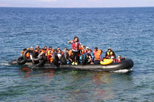 GREECE, Lesbos: Scenes of arrival in Lesbos, marking the beginning of a long and difficult journey through Europe for thousands of refugees, taken 4th-10th September, 2015. 