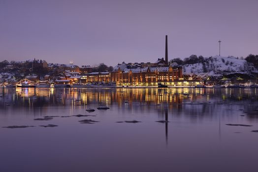 The southern part of Stockholm one early winter morning.