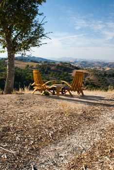 California Wine Country outdoor seating