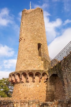 Castle keep of the ruin named Burgruine Windeck, Weinheim