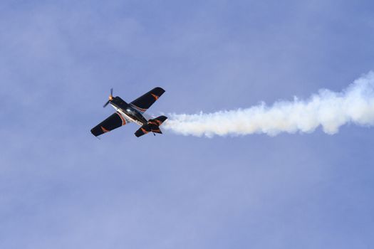 ENGLAND, Southport: An Xtreme Air XA-41 performs during the Southport Airshow 2015 in Southport, Merseyside in England on September 19, 2015