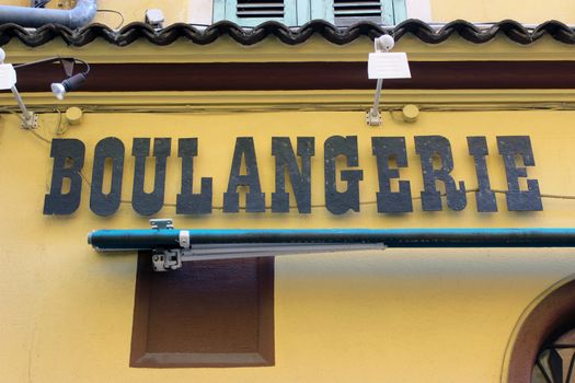 Front of a French Bakery in Nice (Vieux Nice), France