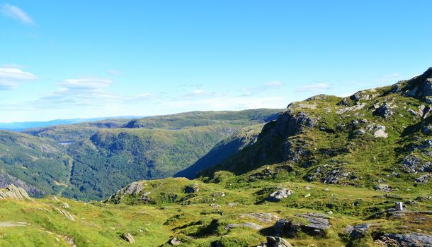 A beautiful image of Norwegian countryside taken close to the city of Bergen.