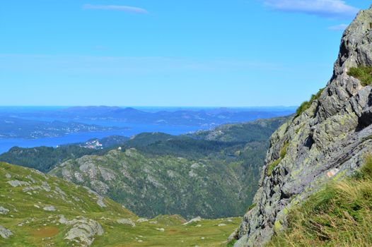 An image of beautiful Norwegian countryside, taken close to the city of Bergen.