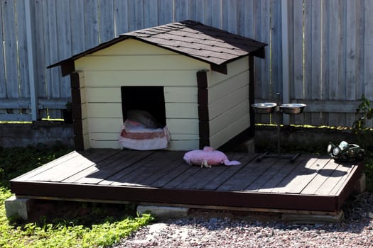 doghouse from a bar with soft tiles and terrace