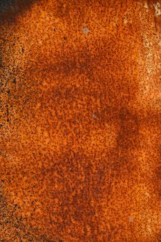 Old vintage bright rust stained corroded metal surface