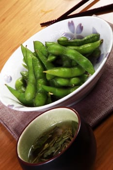 Japanese cuisine appetizer beans