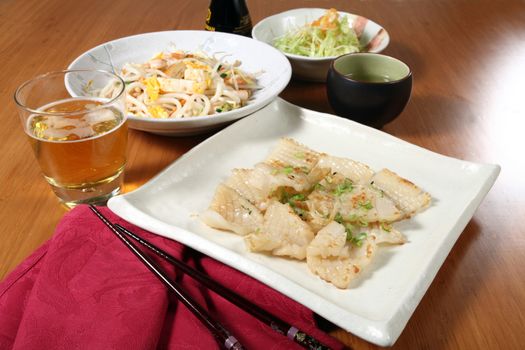 Japanese menu of fish